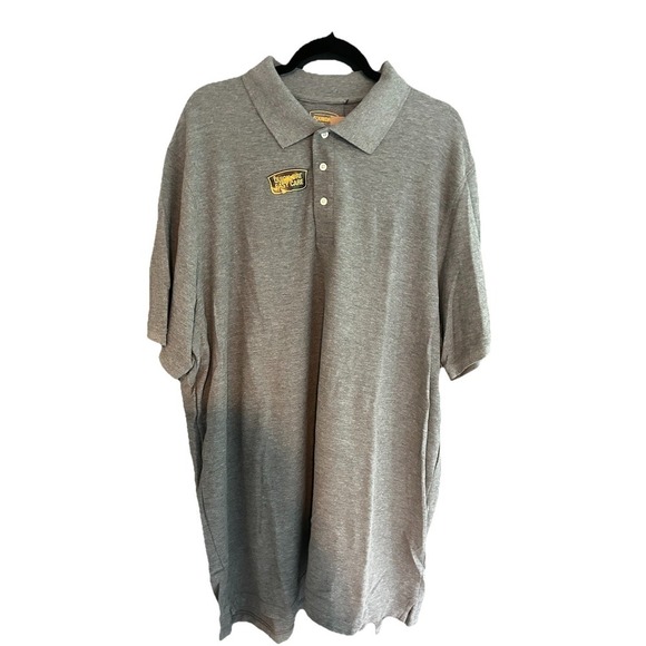 Foundry Everyday Casual Collared Men's Short Sleeve Shirt 2XL Tall Grey NWT - Picture 4 of 5